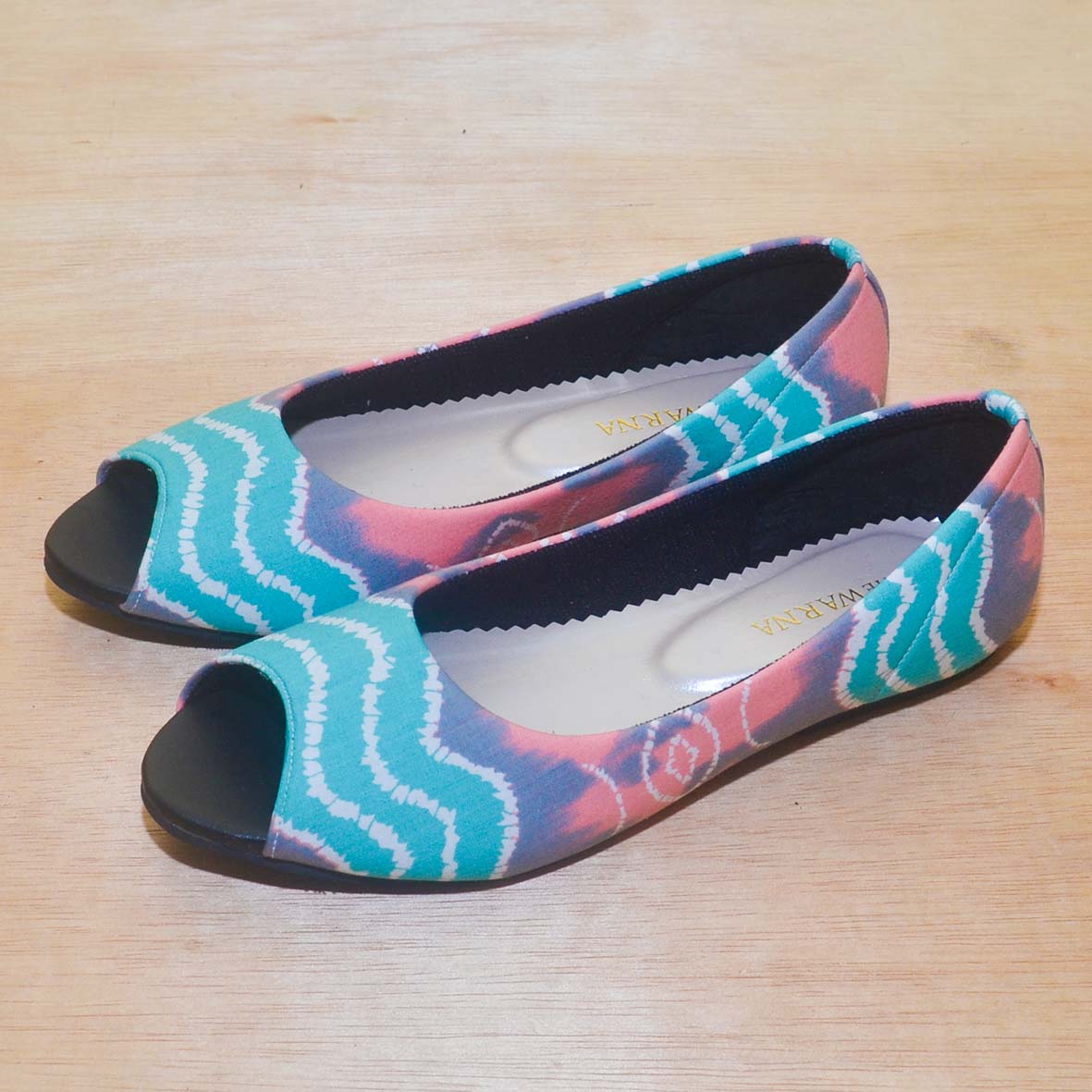 Sepatu Batik  Jumputan  Tosca The Warna Indonesia