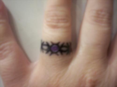 finger ring tattoos