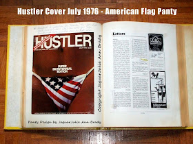 Hustler Cover July 1976 - American Flag Panty