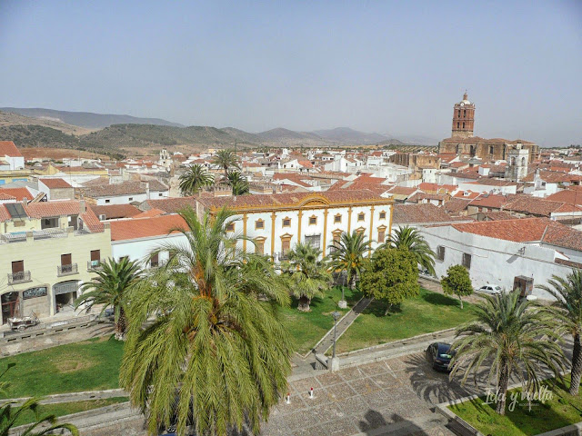 Vista de Zafra desde lo más alto del Parador