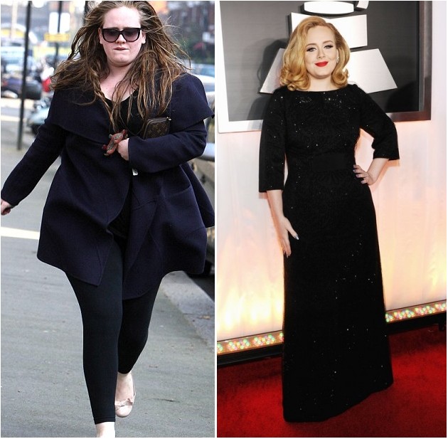 adele weight loss before and after