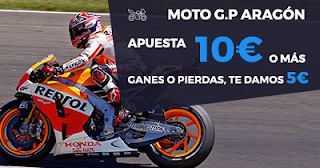 Paston promoción 5 euros ganes o pierdas MotoGP Aragón 24 septiembre