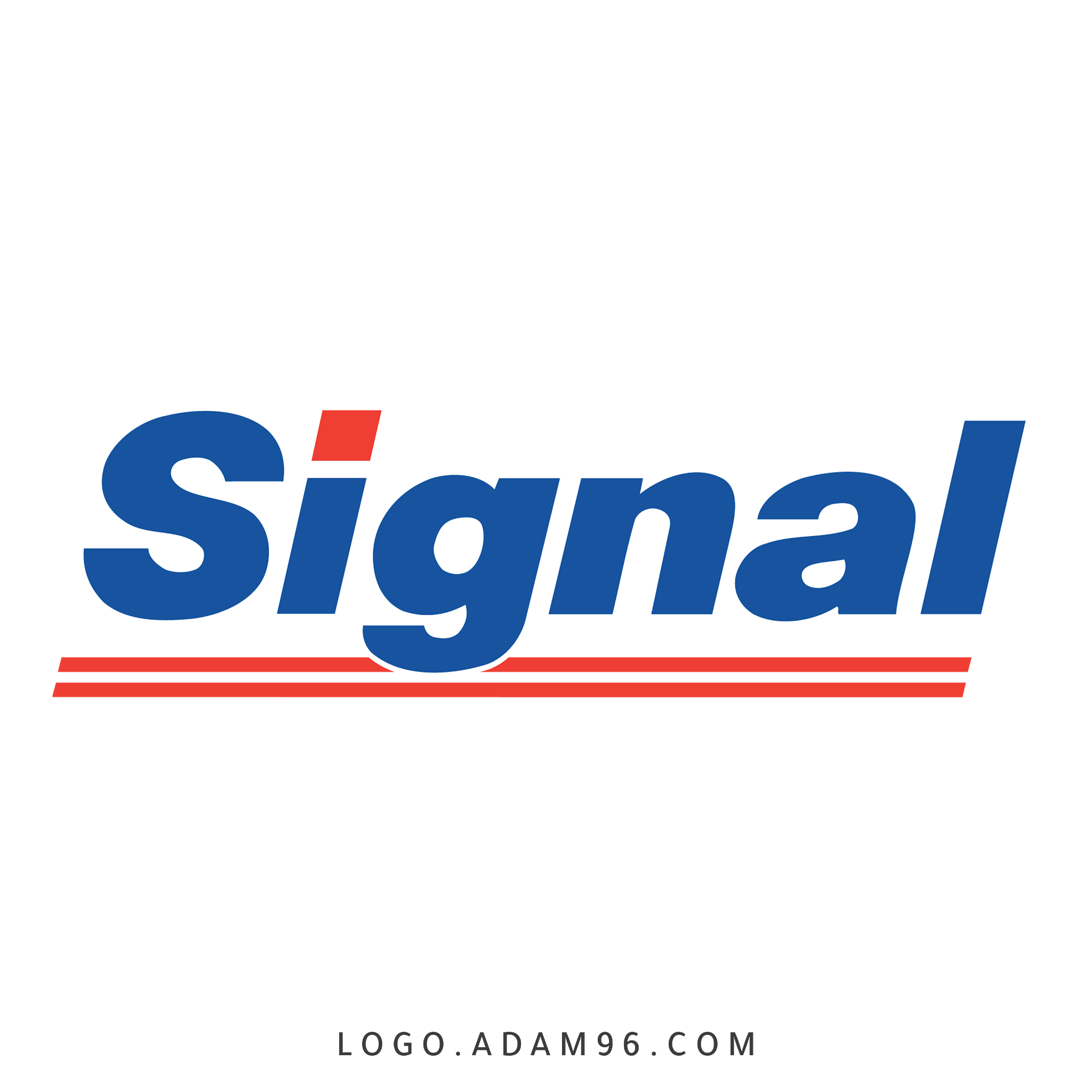 تحميل شعار معجون اسنان سيجنال الرسمي لوجو عالي الجودة Logo Signal PNG