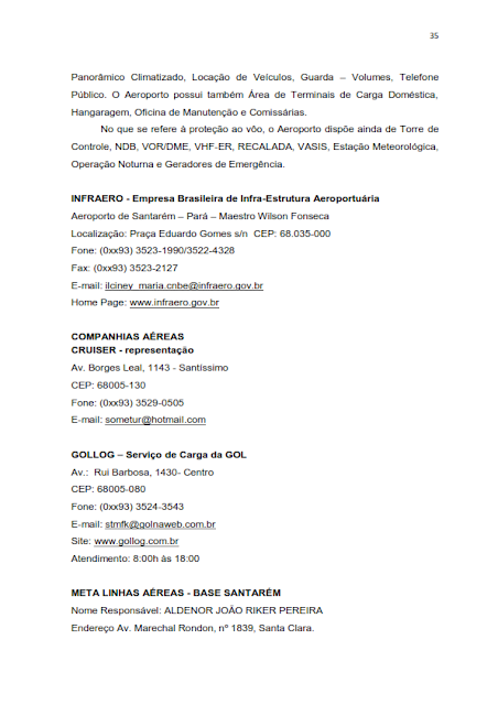 INVENTÁRIO DA OFERTA E INFRA ESTRUTURA TURÍSTICA DE SANTARÉM – PARÁ – AMAZÔNIA – BRASIL - 2010 / ANO BASE 2010