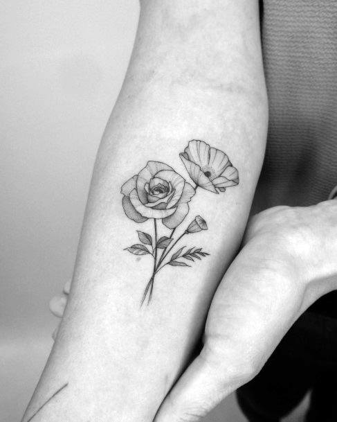 50 lindas tatuagens de buquê de flores | Veja e fique inspirada!