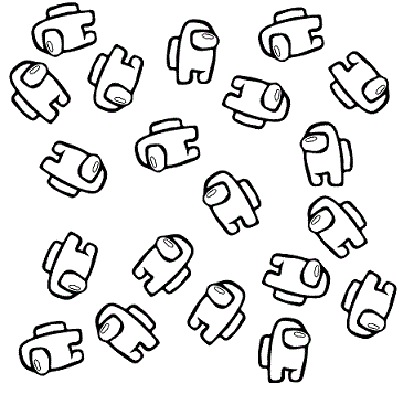 Among us character coloring pages free