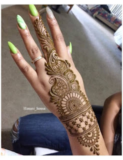 complex bail mehndi design