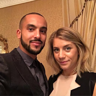 Photo: Arsenal Forward and Wife Ahead of Everton Clash