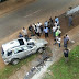 PHOTO: SUV falls from Bridge in Abuja 