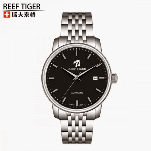  Classic Fusion Automatic Full Stainless Steel With Black Dial Men's Dress Watch