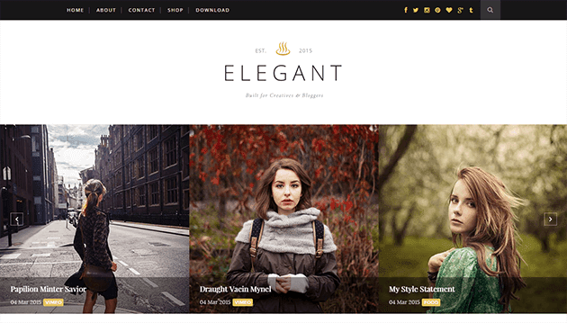 Elegant Clean & Responsive Blogger Template