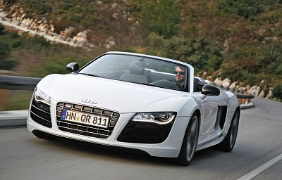 front view of Audi R8 Spyder Wallpaper