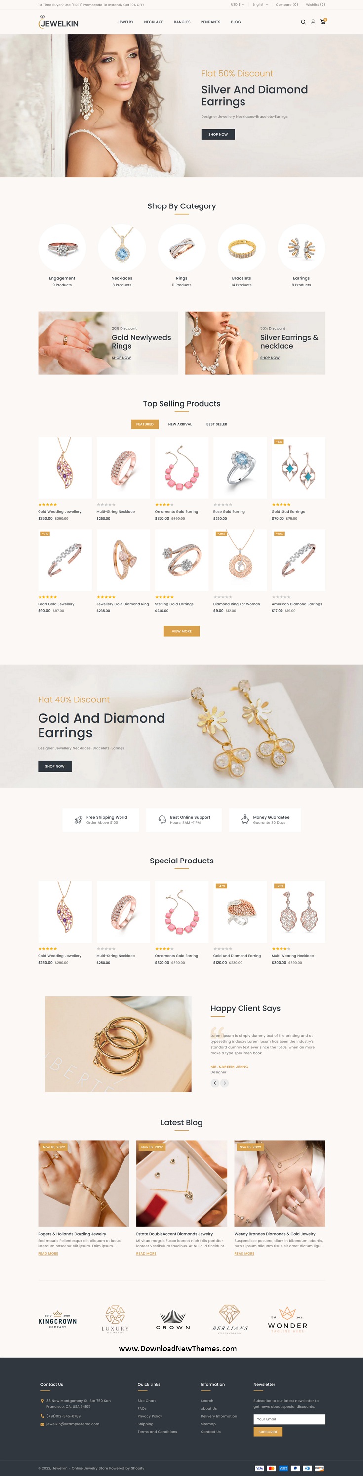 Jewelkin - Premium Jewellery Store Shopify Responsive Theme Review