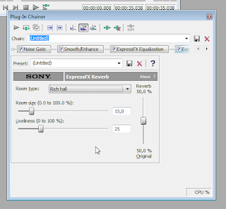 Effect Chainer in Sony Sound Forge Pro 9