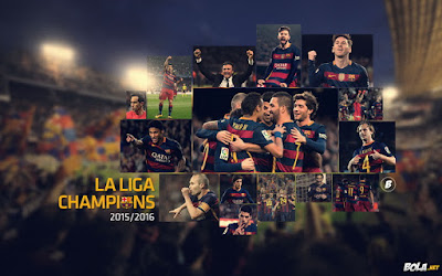 PES 2013 Start Screen FC Barcelona 2015/16 La Liga Champions by Boris