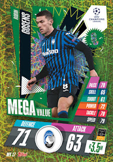 Topps Match Attax Extra 2020-2021 Atalanta BC Set