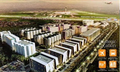 Apartemen Aeropolis berjarak hanya 1 km dari Bandara Soekarno Hatta