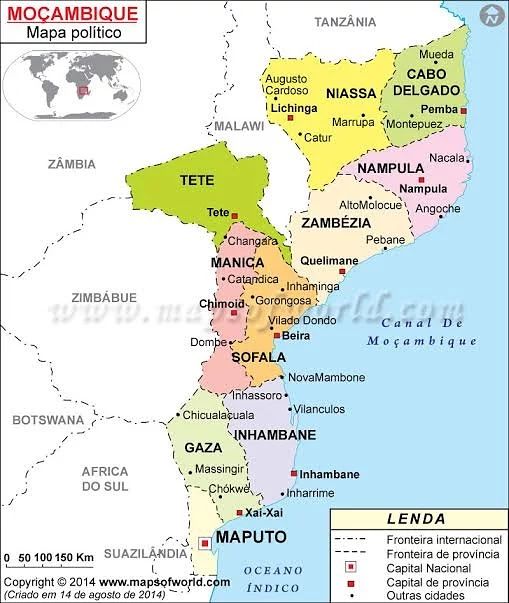Países do Continente Africano: Moçambique