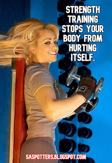 Strength training stops your body from hurting itself.