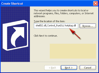 How to Create a Shortcut Safely Remove Hardware Device in Windows 3