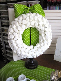 marshmallow wreath