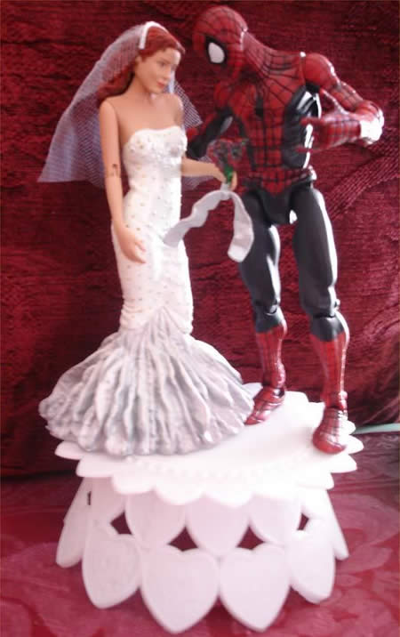 Spiderman Wedding Cake Topper