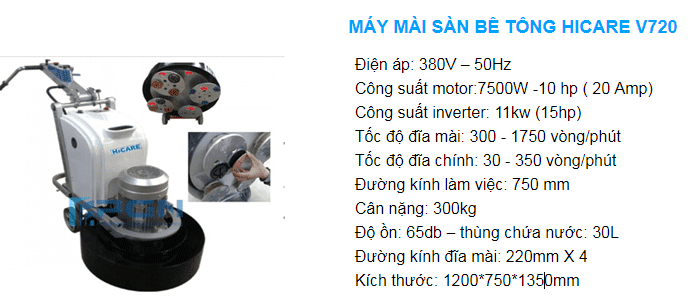 máy mài sàn bê tông hicare