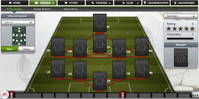 FUT 13 Formations - 4-4-1-1 - FIFA 13 Ultimate Team