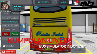 Download Kumpulan Livery Bus Simulator Indonesia (BUSSID) Terbaru 2018