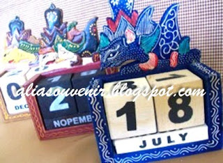 souvenir,kalender,wayang