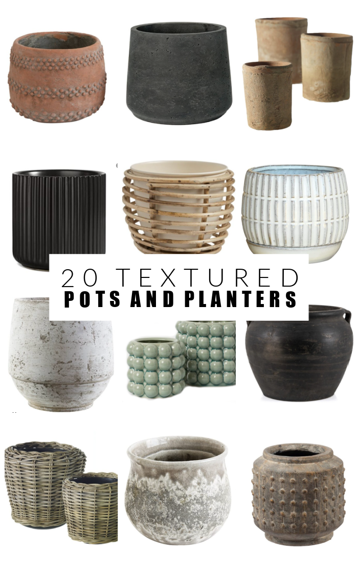 Favorite Textured Pots & Easy Pot Transformation  Little House of Four -  Creating a beautiful home, one thrifty project at a time.