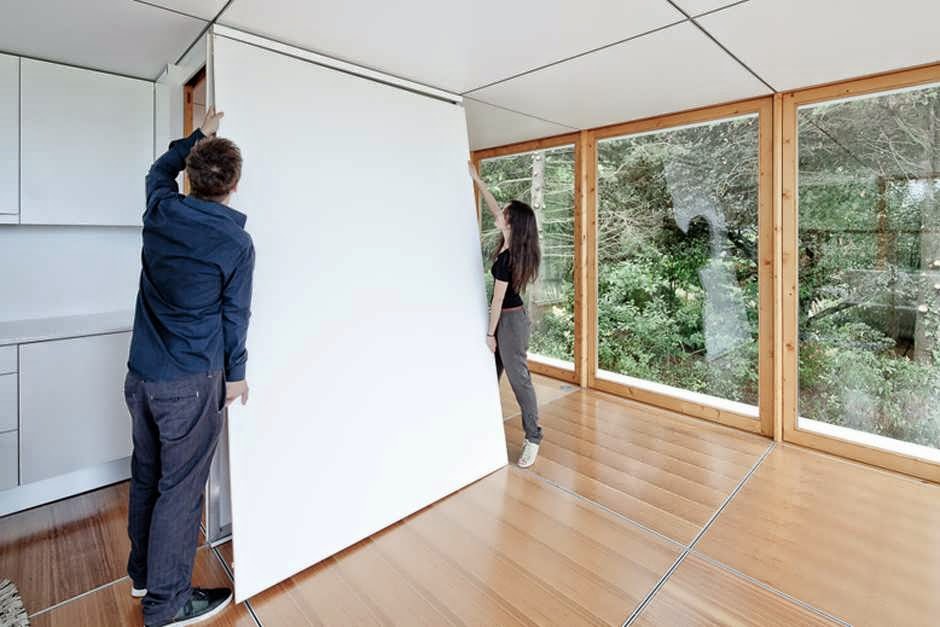House of Flexible Minimalist Design Prefab Make You Very Easy to Change or Adjust Space Room on Your House