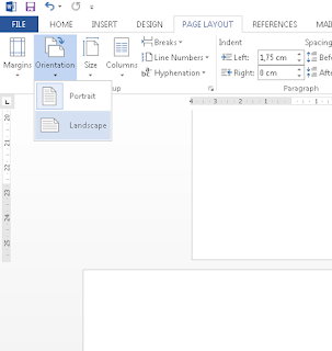 Cara Merubah Halaman Landscape dan Portrait Dalam Satu file di Microsoft Office Word