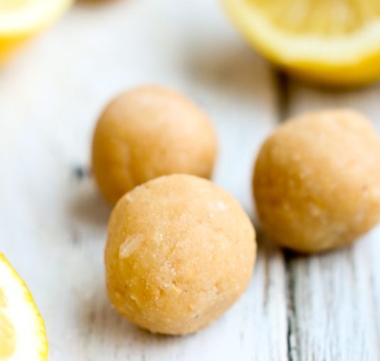 lemon coconut energy balls #healthy #protein