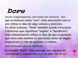 significado del nombre Dore