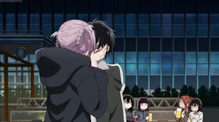 Nazuna gave Yamori a kiss