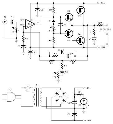 10W Audio Amplifier with Bass-boost