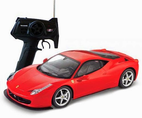 MJX R/C Ferrari 458 Italia RC Car, Red, 1:14 Scale