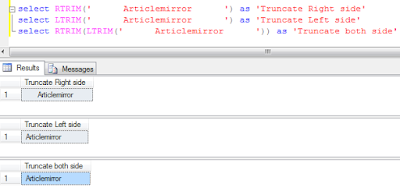 Sql server TRIM function