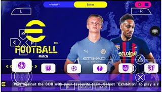 Download Game PES PPSSPP 2023 Mod eFootball New Kits And Latest Transfer Best Camera PS5 Graphics HD