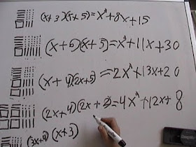 algebra, base 10 blocks