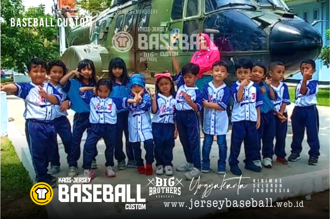 Jersey Baseball Full Printing Anak Sekolah Dasar SD - Yogyakarta