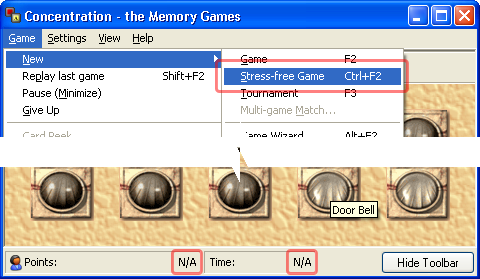 Starting a Stress-free Game in Concentration - the Memory Games 5.0