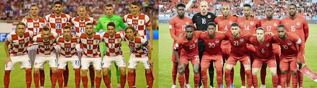 Ver Croacia vs Canadá en vivo online gratis por internet 27-11-2022 a 11 GMT-5 Grupo F Fixture Qatar 2022