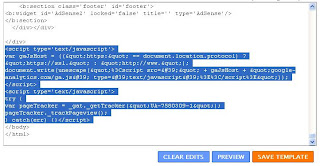Add Google Analytics Code to Your Blogger Template