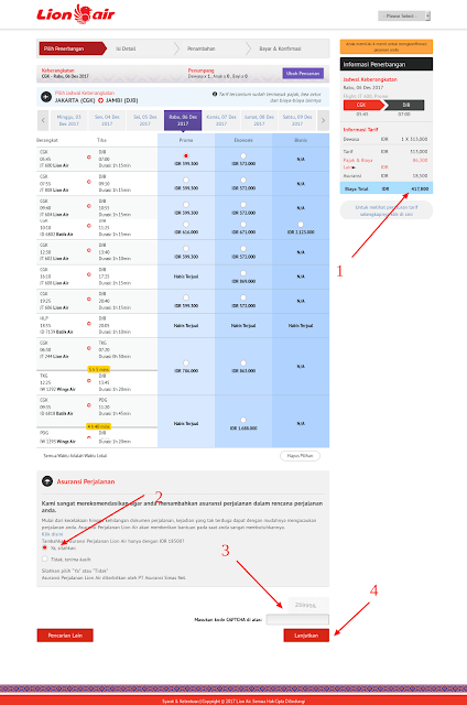 Cara Pesan Tiket Pesawat Lion Air dengan ATM