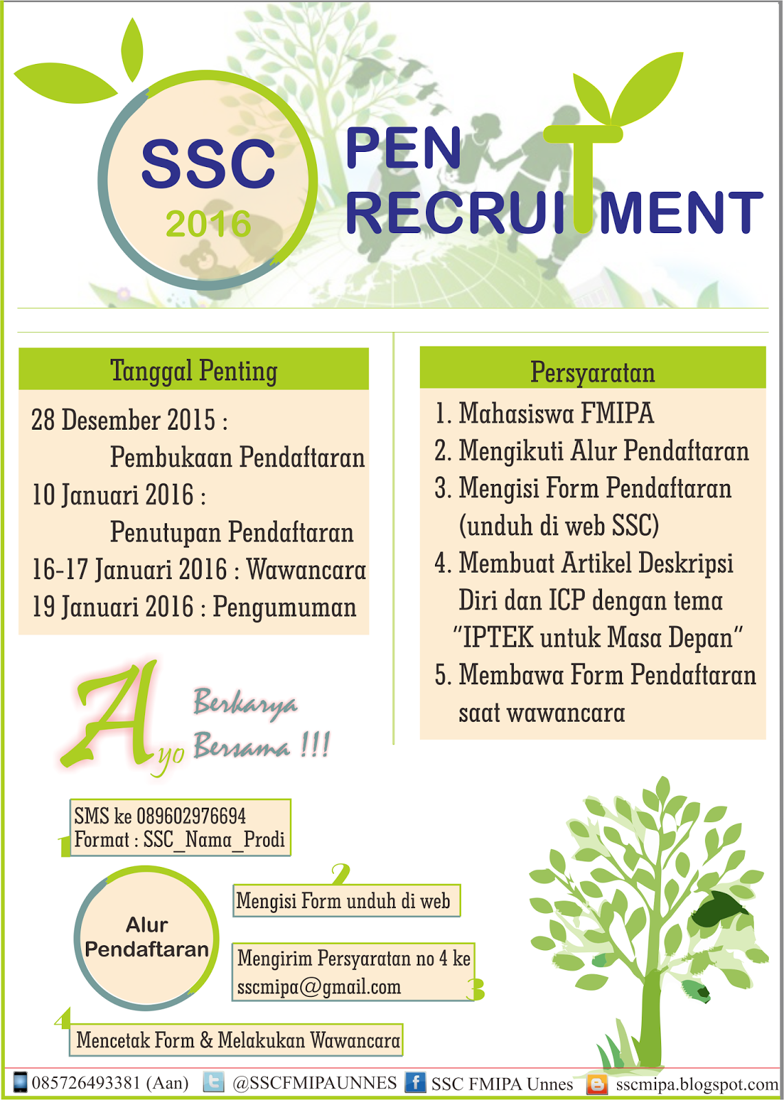 Open Recruitment SSC 2016 ~ SSC FMIPA