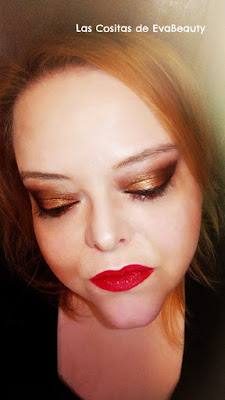 look maquillaje/makeup paleta sombras ojos luz nacar mercadona deliplus