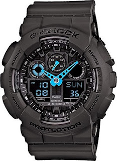 Casio Men's G-Shock Analog-Digital Watch GA-100C-8ACR, Grey