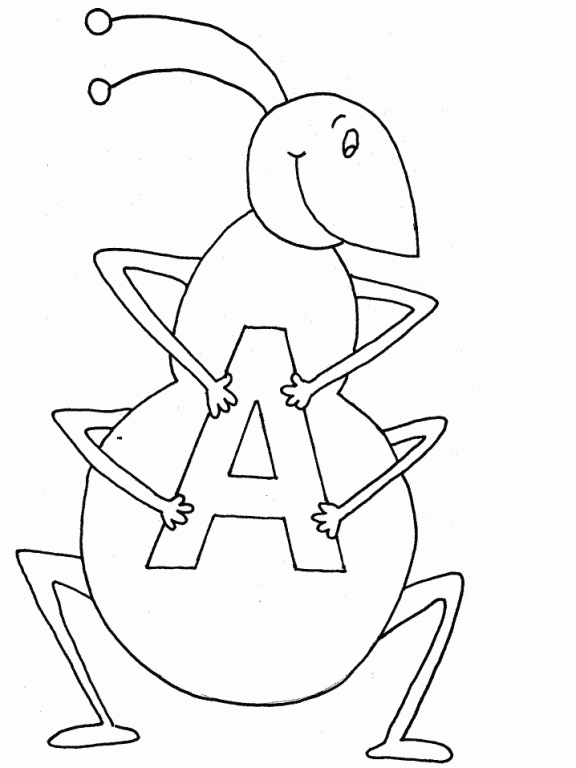 Ant Coloring Pages